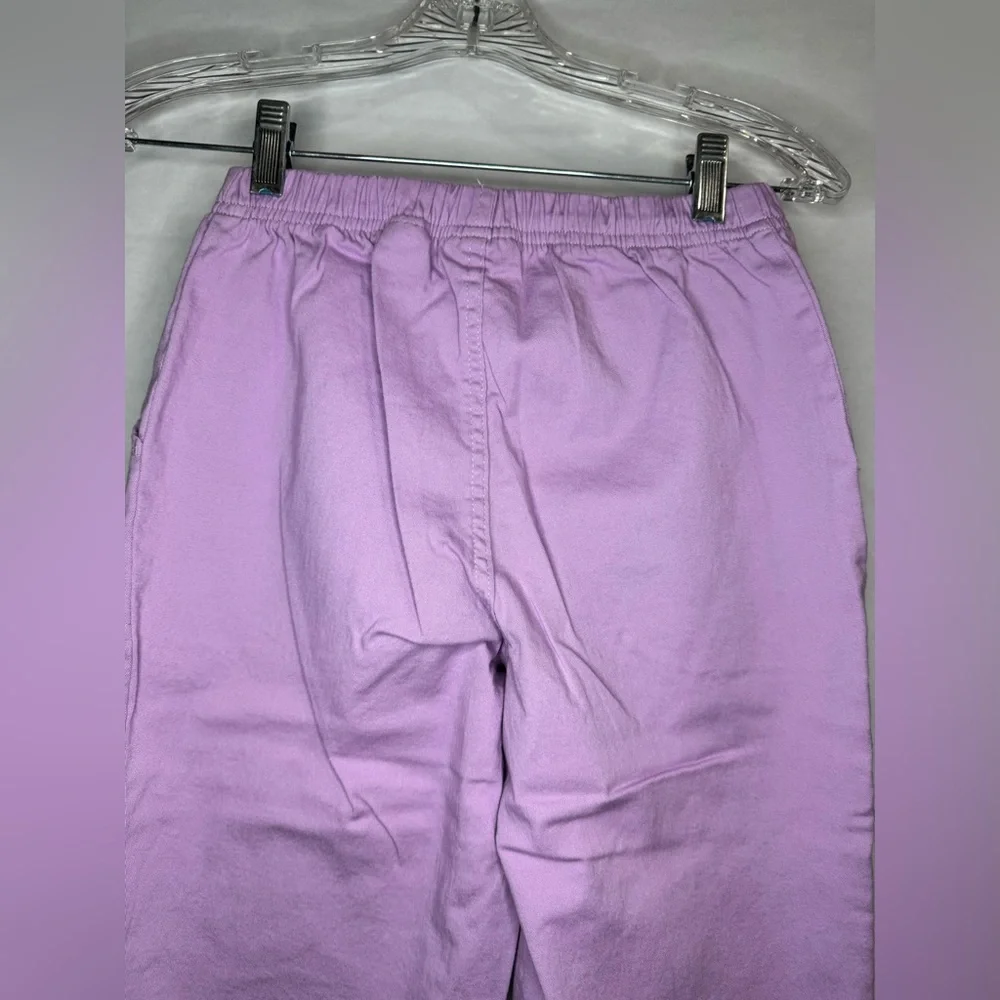 Croft and Barrow Purple Lilac Cropped Capri Jeans - Picture 7 of 10
